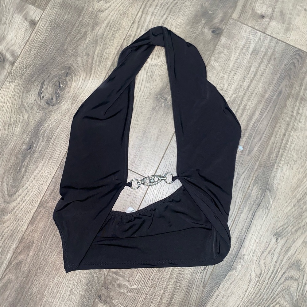 Black going out top with silver detail
